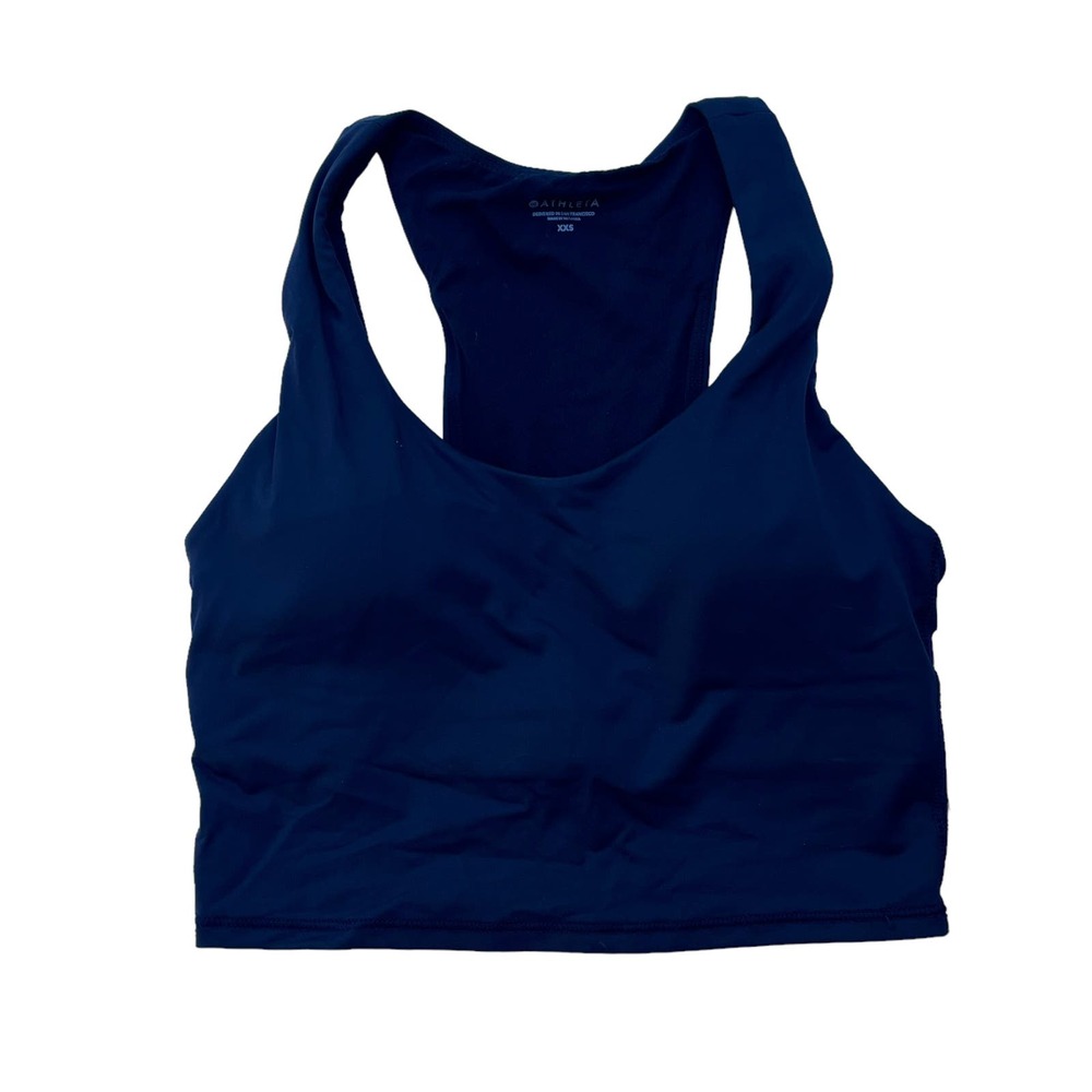 Athleta NWT Ultimate Crop XXS Black D-DD Medium Support‎ Sports Bra